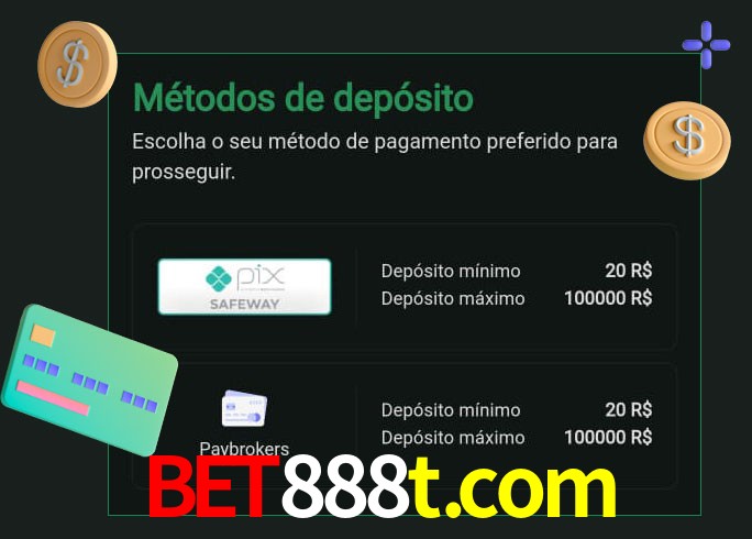 O cassino bet888t.com oferece uma grande variedade de métodos de pagamento